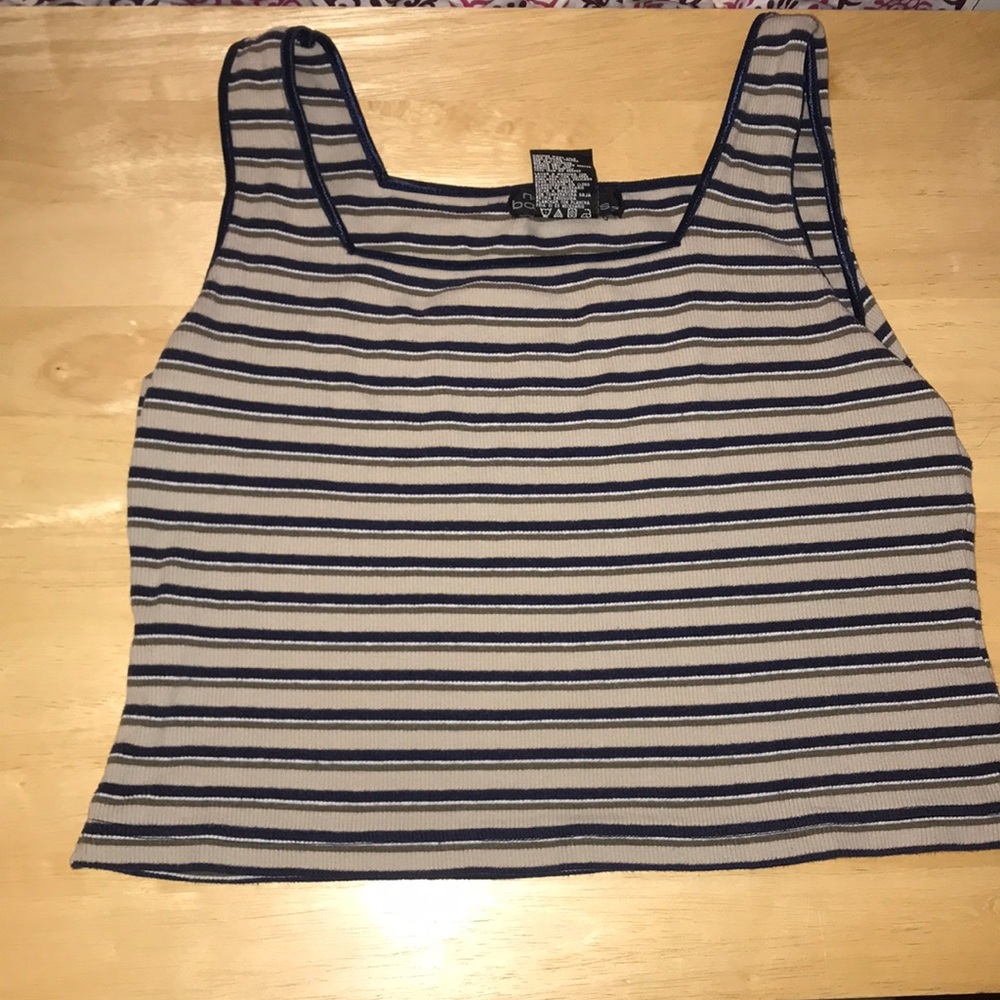 Striped crop top
